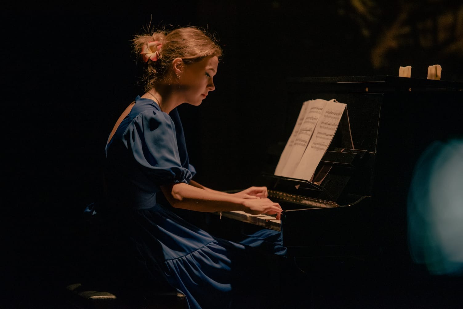 In recital
