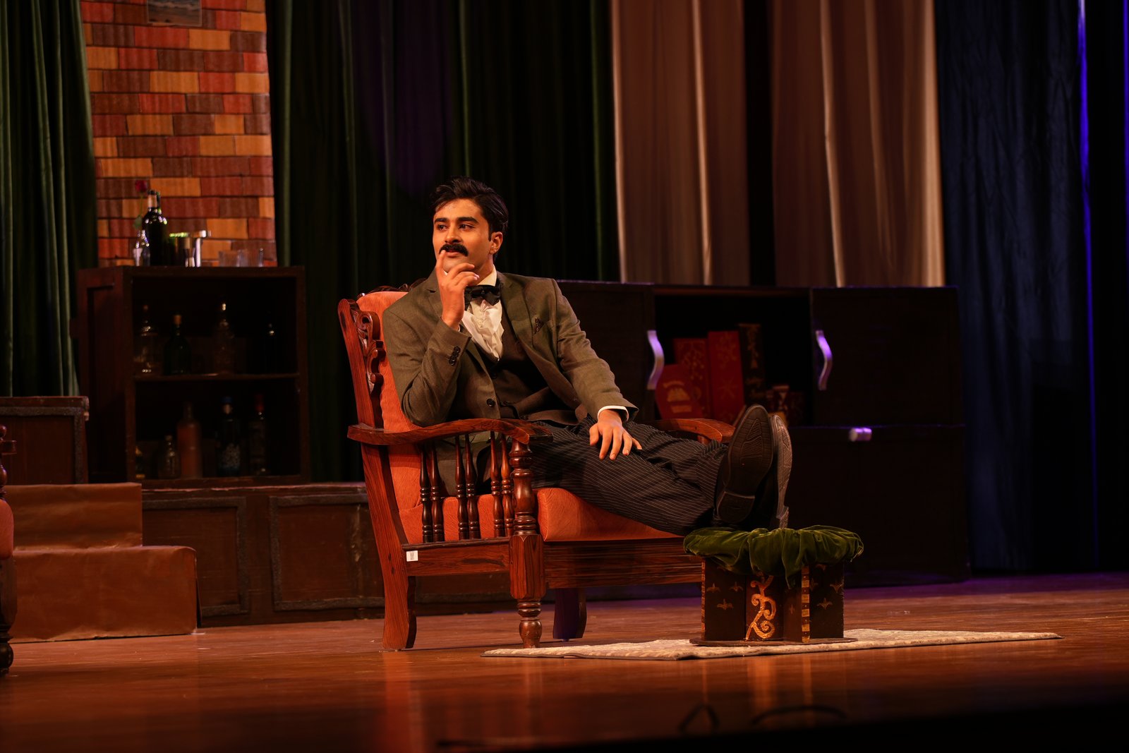 On stage