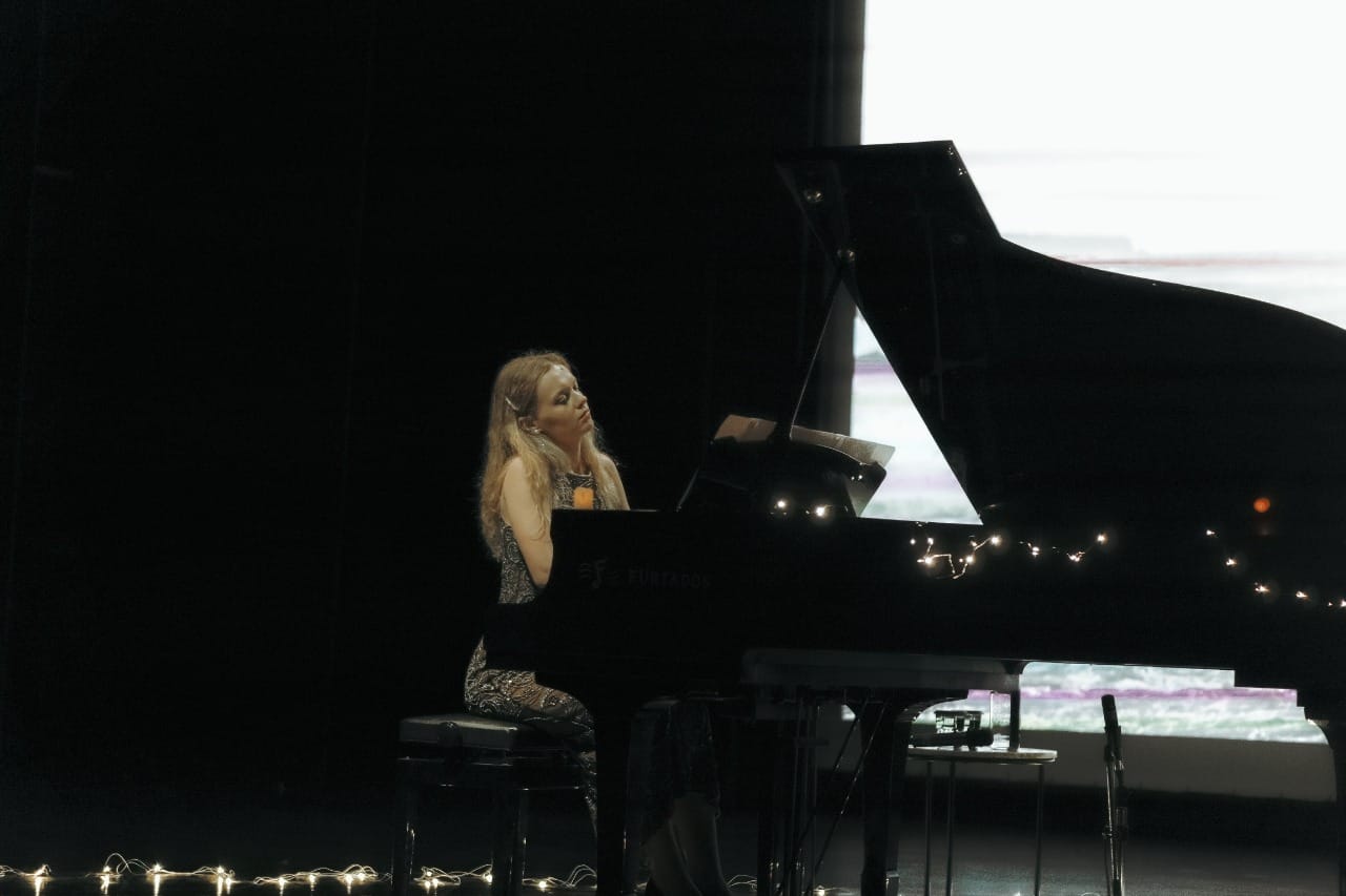 On stage